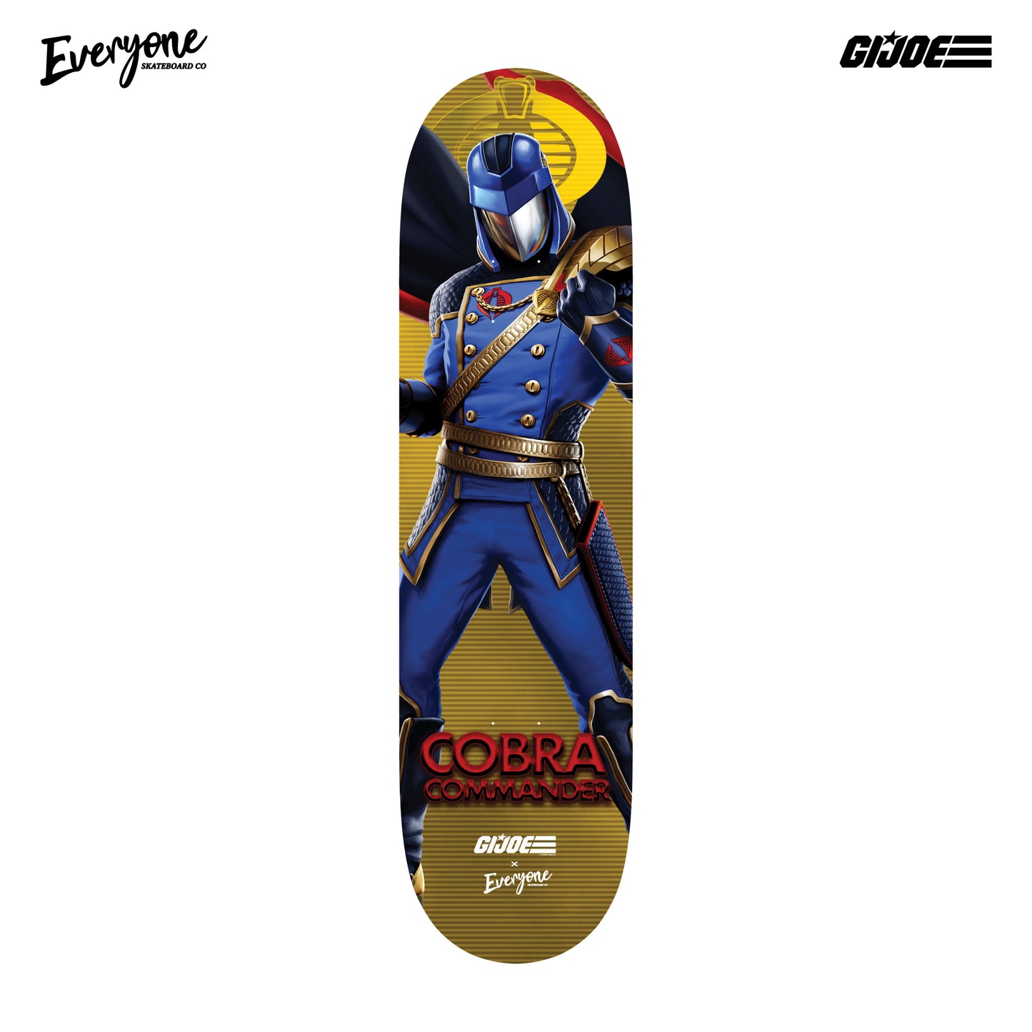 AL GARCIA COBRA COMMANDER GI JOE X EVERYONE SKATEBOARD CO PRO MODEL
