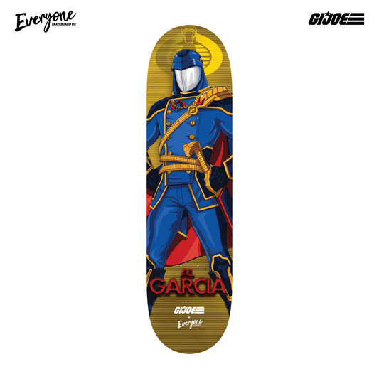 AL GARCIA COBRA COMMANDER GI JOE X EVERYONE SKATEBOARD CO PRO MODEL