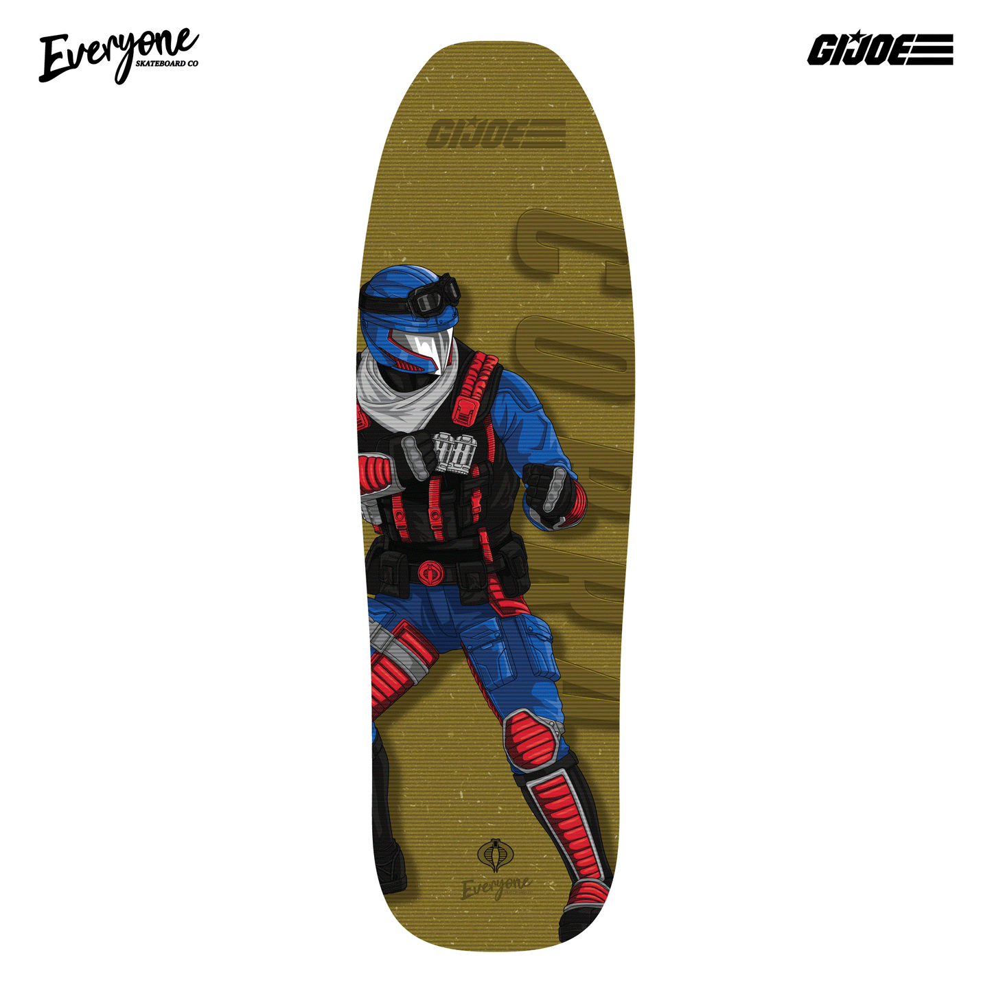 GOLD COBRA NINJAS LIMITED EDITION LENTICULAR POOL SHAPE DECK