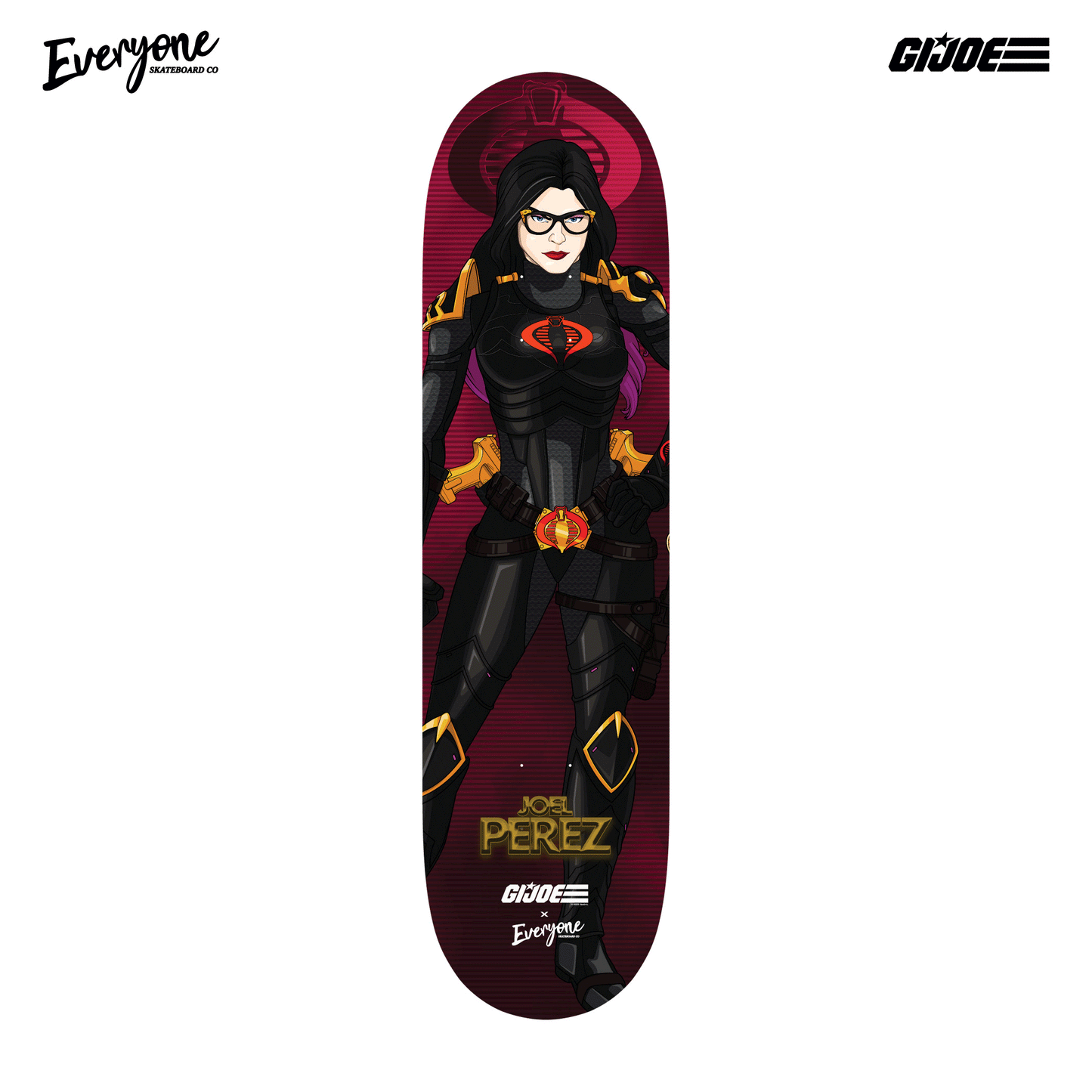 JOEL PEREZ BARONESS GI JOE X &nbsp;X EVERYONE SKATE LENTICULAR DECK