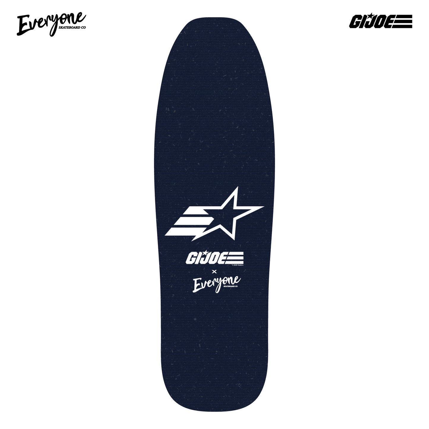 ROADBLOCK and DUKE GI JOE x EVERYONE SKATEBOARD CO LENTICULAR POOL SHAPED DECK