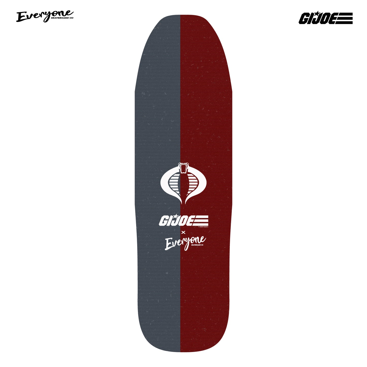 COBRA NINJAS GI JOE X EVERYONE SKATEBOARD CO LENTICULAR POOL SHAPED BOARD
