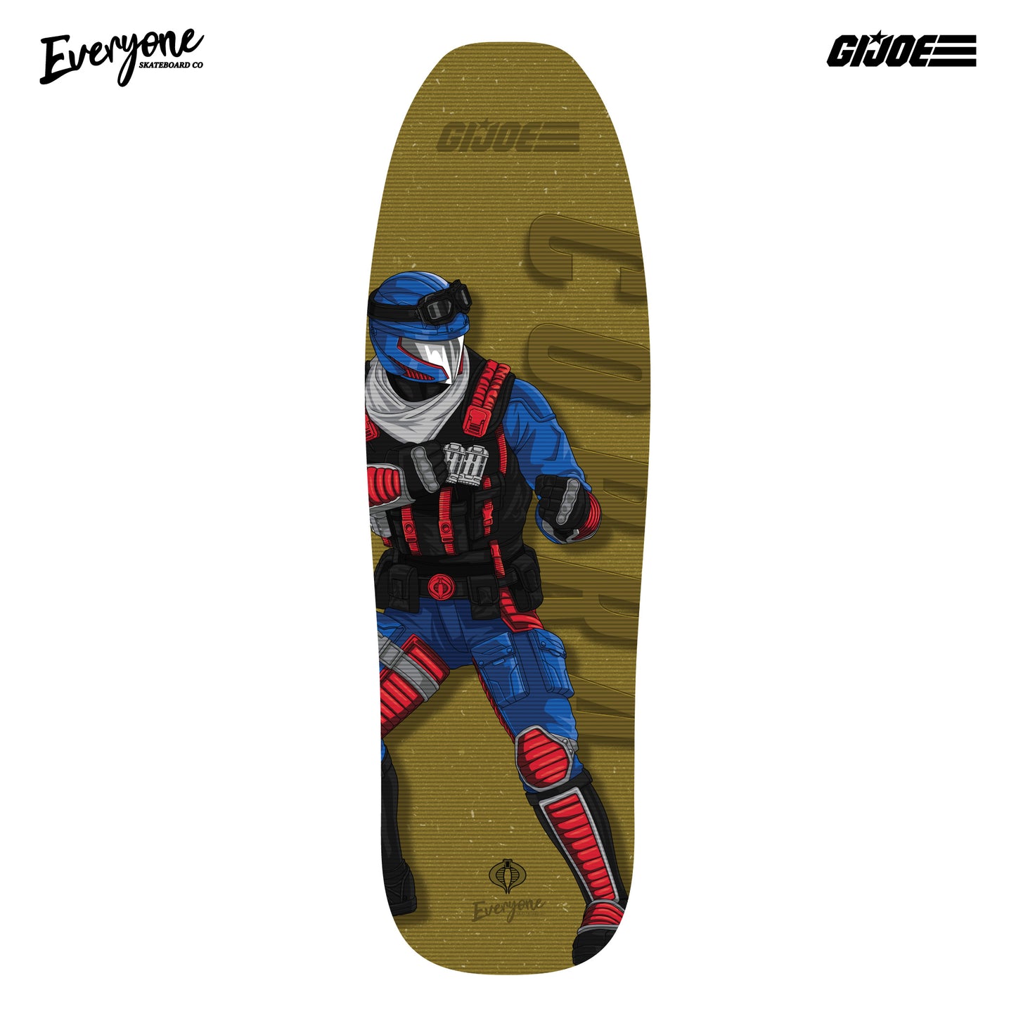 GOLD COBRA NINJAS LIMITED EDITION LENTICULAR POOL SHAPE DECK