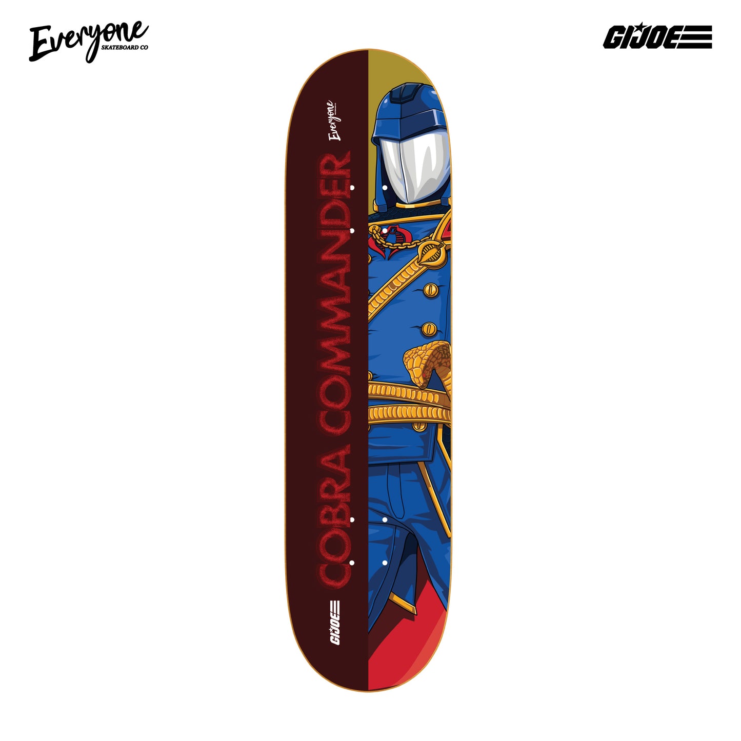 AL GARCIA COBRA COMMANDER GI JOE X EVERYONE SKATEBOARD CO PRO MODEL