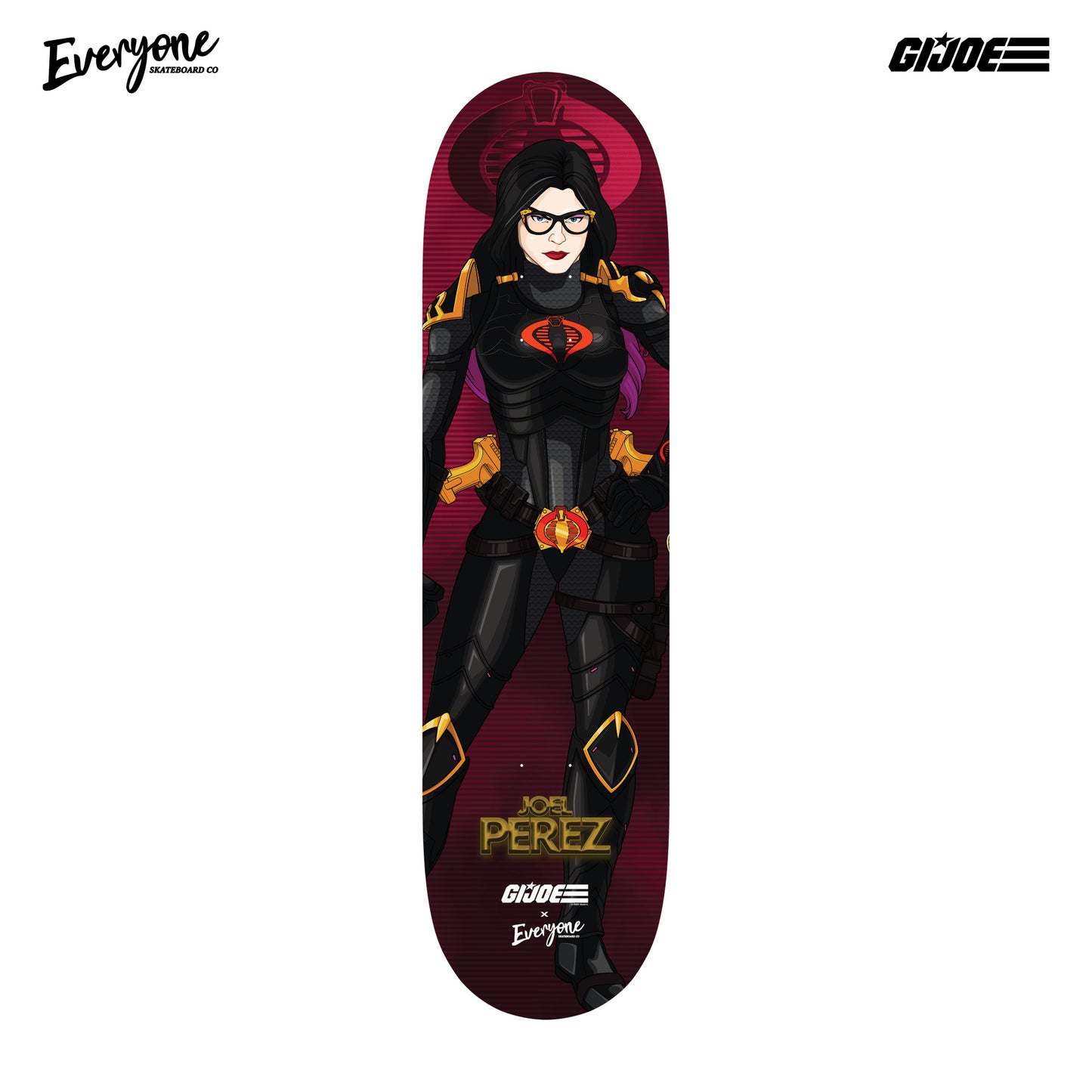 JOEL PEREZ BARONESS GI JOE X &nbsp;X EVERYONE SKATE LENTICULAR DECK